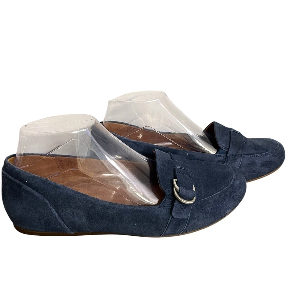 Softwalks Leather Navy Blue Suede Loafers, Women’s Sz 9W